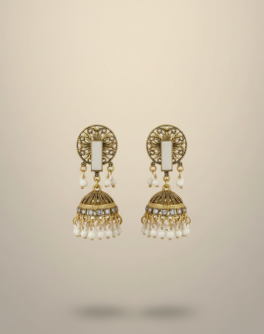 Elegant Premium Air Ring Earrings for Women – Luxury Party & Wedding Jewelry