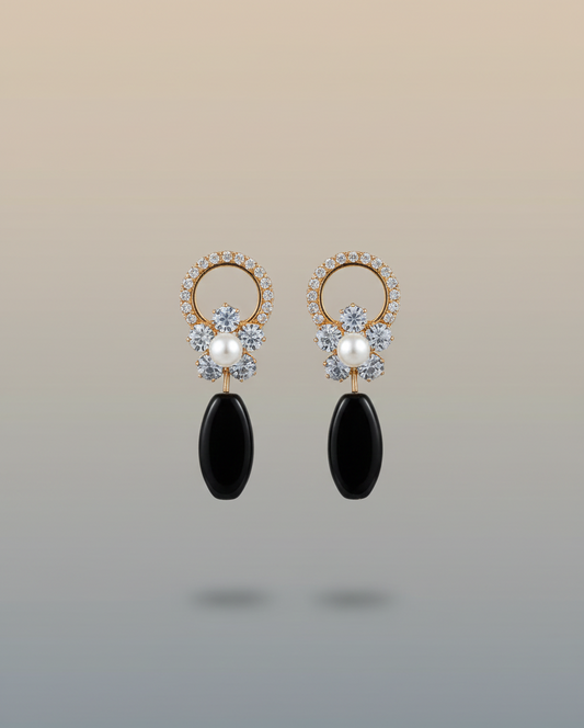 Elegant Premium Air Ring Earrings for Women – Luxury Party & Wedding Jewelry
