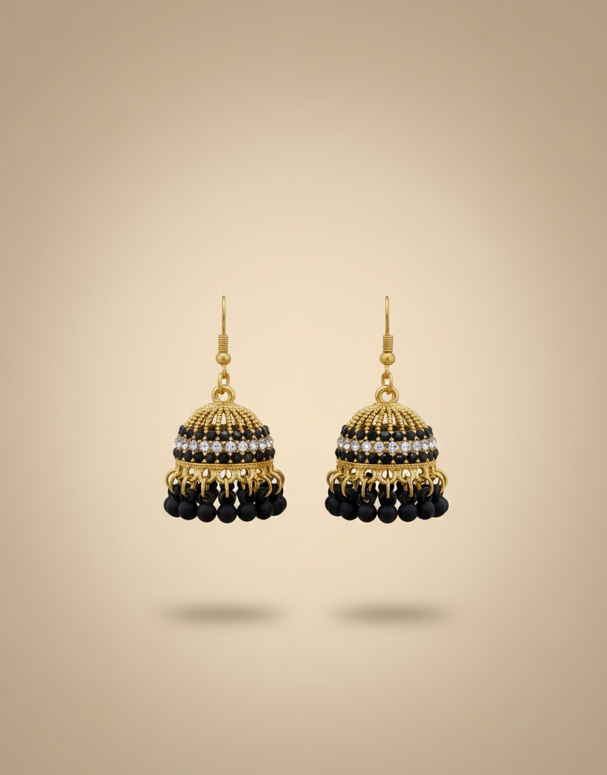 Elegant Premium Air Ring Earrings for Women – Luxury Party & Wedding Jewelry