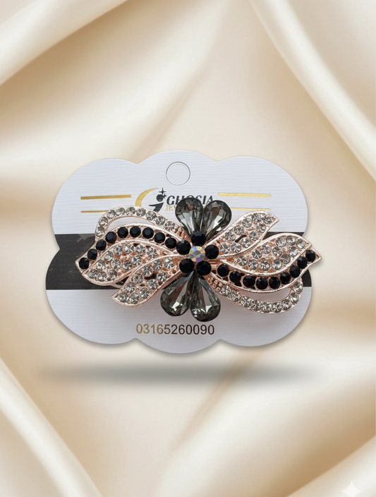 Elegant Crystal Hair Barrette for Women & Girls