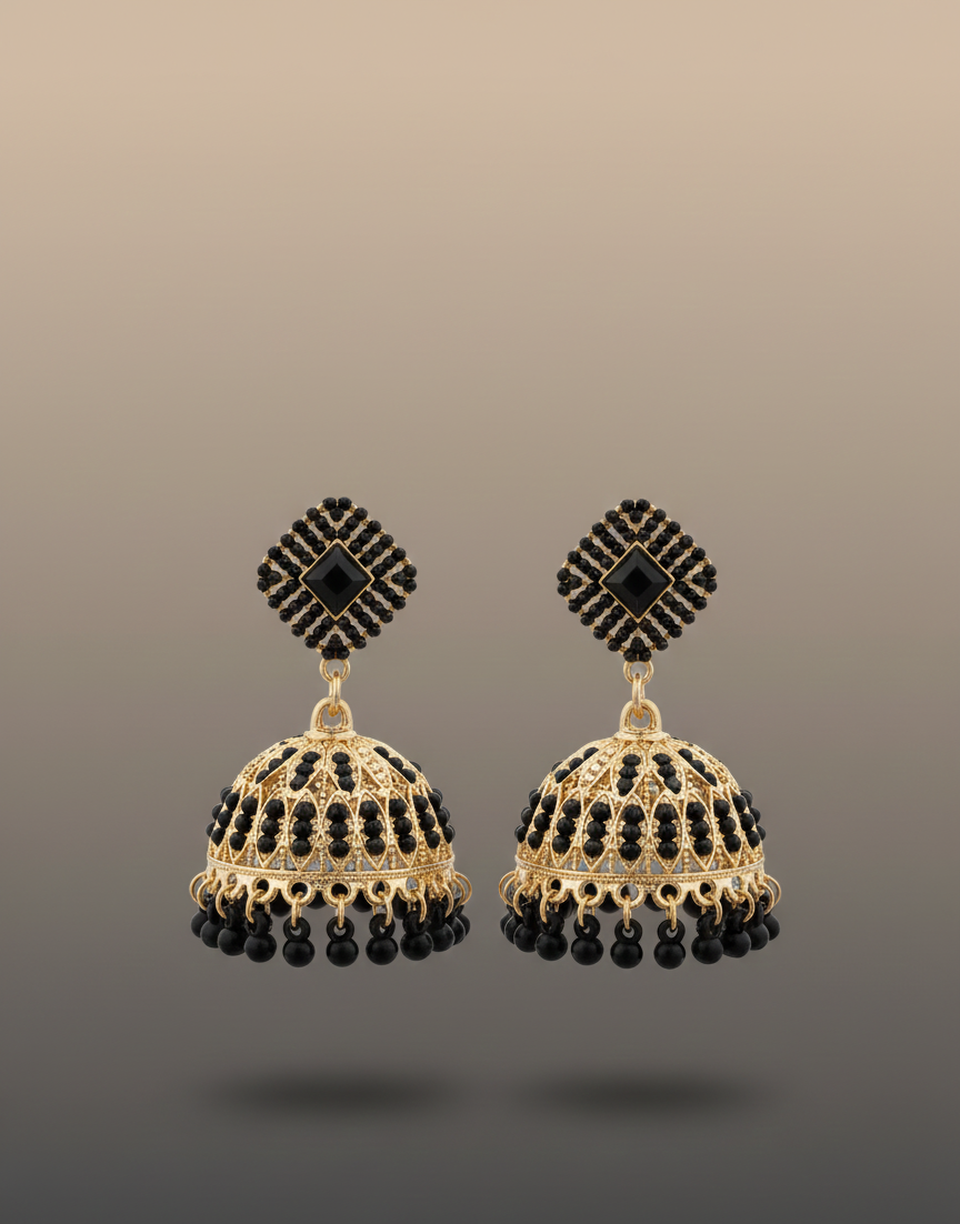 Elegant Premium Air Ring Earrings for Women – Luxury Party & Wedding Jewelry