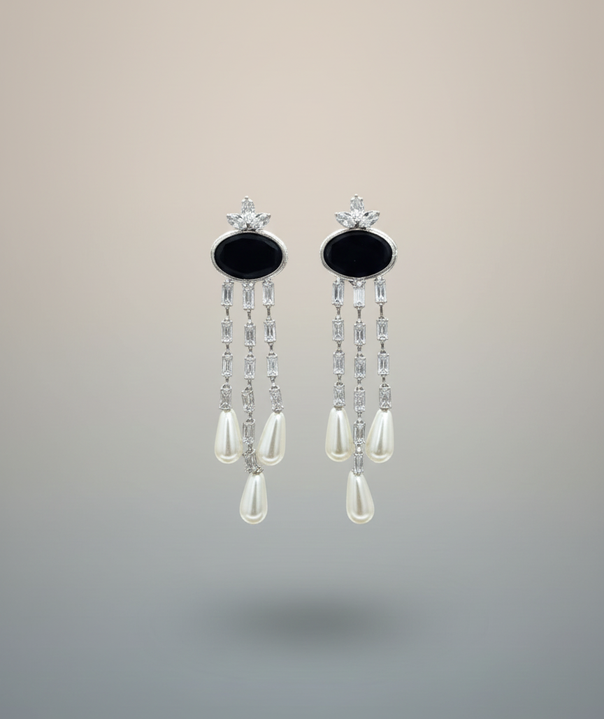 Elegant Premium Air Ring Earrings for Women – Luxury Party & Wedding Jewelry