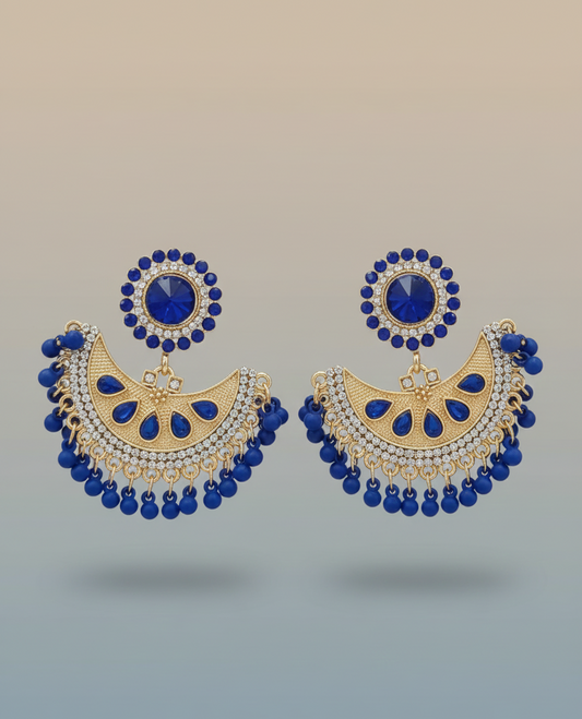 Elegant Premium Air Ring Earrings for Women – Luxury Party & Wedding Jewelry