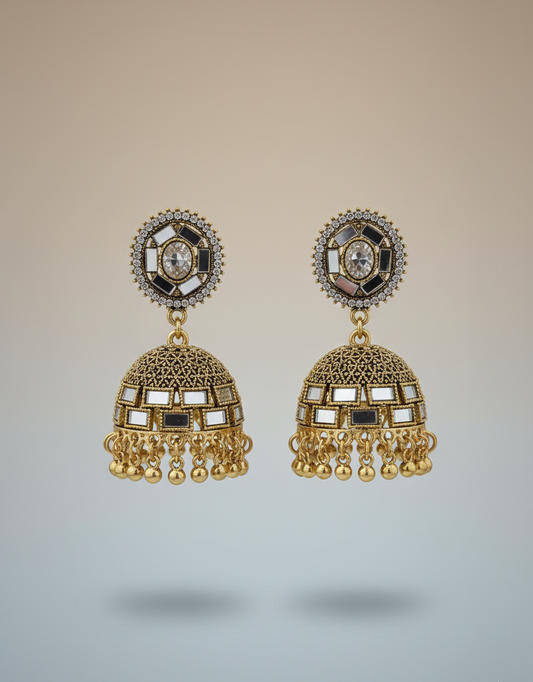 Elegant Premium Air Ring Earrings for Women – Luxury Party & Wedding Jewelry