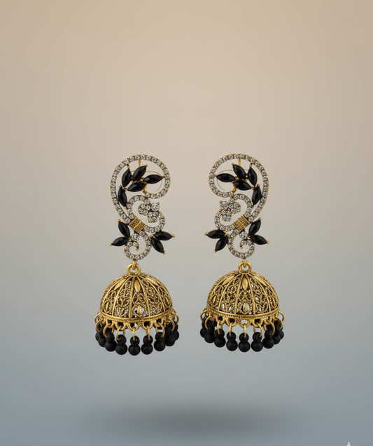 Elegant Premium Air Ring Earrings for Women – Luxury Party & Wedding Jewelry