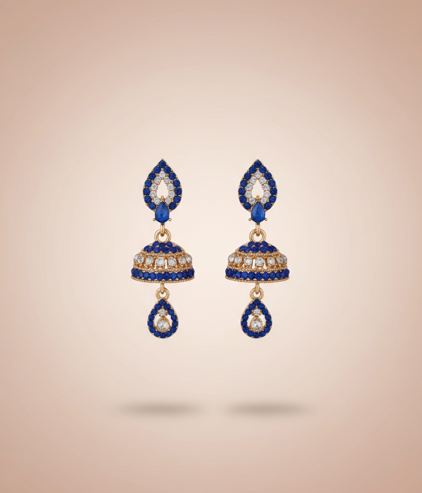 Elegant Premium Air Ring Earrings for Women – Luxury Party & Wedding Jewelry