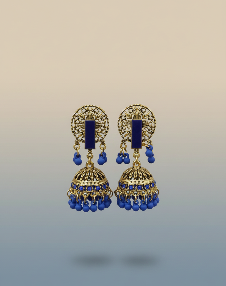 Elegant Premium Air Ring Earrings for Women – Luxury Party & Wedding Jewelry