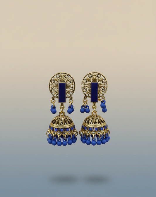 Elegant Premium Air Ring Earrings for Women – Luxury Party & Wedding Jewelry