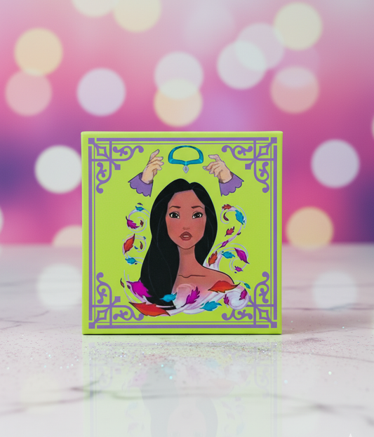 Bright Artistic Eyeshadow Palette – Colorful Feather Design Makeup Kit