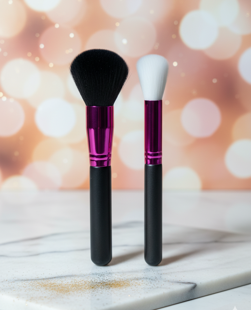 Dual-Purpose Deluxe Makeup Brush Set