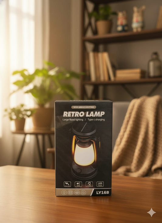 Retro Lantern Lamp LY 16B – Multicolor Light & Type-C Charging