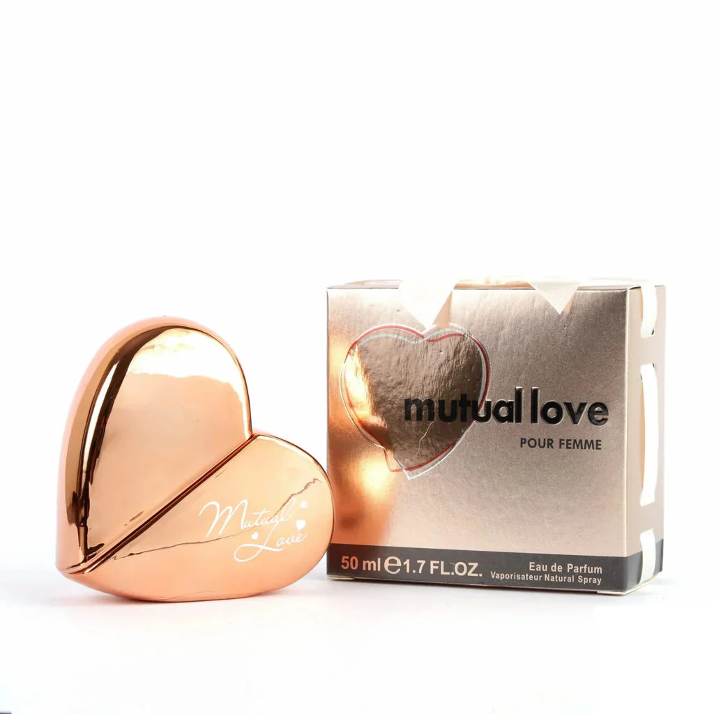 Imported Mutual Love Heart-Shaped Perfume for Women – Pour Femme, 50ml (Gold)