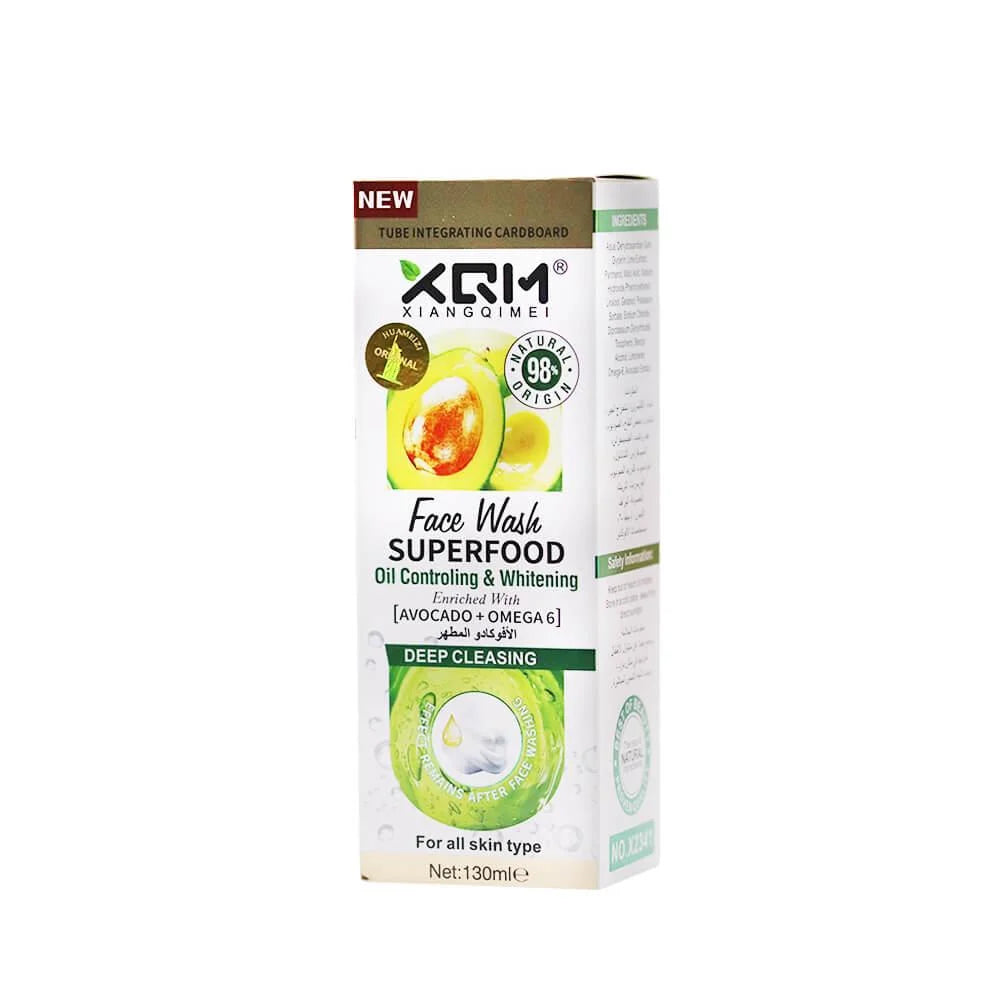 XQM Avocado & Omega 6 Oil Control Whitening Facial Wash – 130ml
