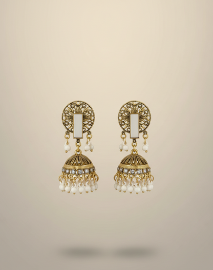 Elegant Premium Air Ring Earrings for Women – Luxury Party & Wedding Jewelry