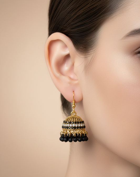 Elegant Premium Air Ring Earrings for Women – Luxury Party & Wedding Jewelry
