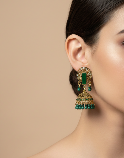 Elegant Premium Air Ring Earrings for Women – Luxury Party & Wedding Jewelry