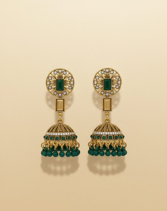 Elegant Premium Air Ring Earrings for Women – Luxury Party & Wedding Jewelry