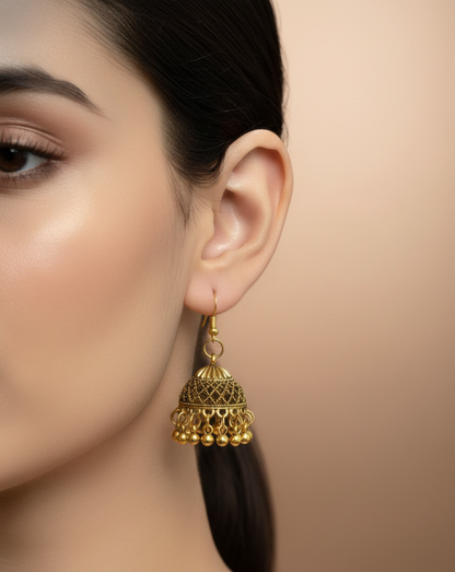 Elegant Premium Air Ring Earrings for Women – Luxury Party & Wedding Jewelry