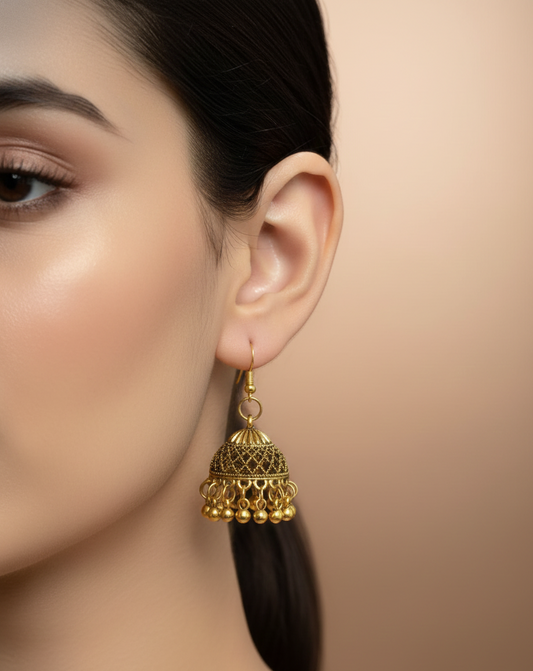 Elegant Premium Air Ring Earrings for Women – Luxury Party & Wedding Jewelry