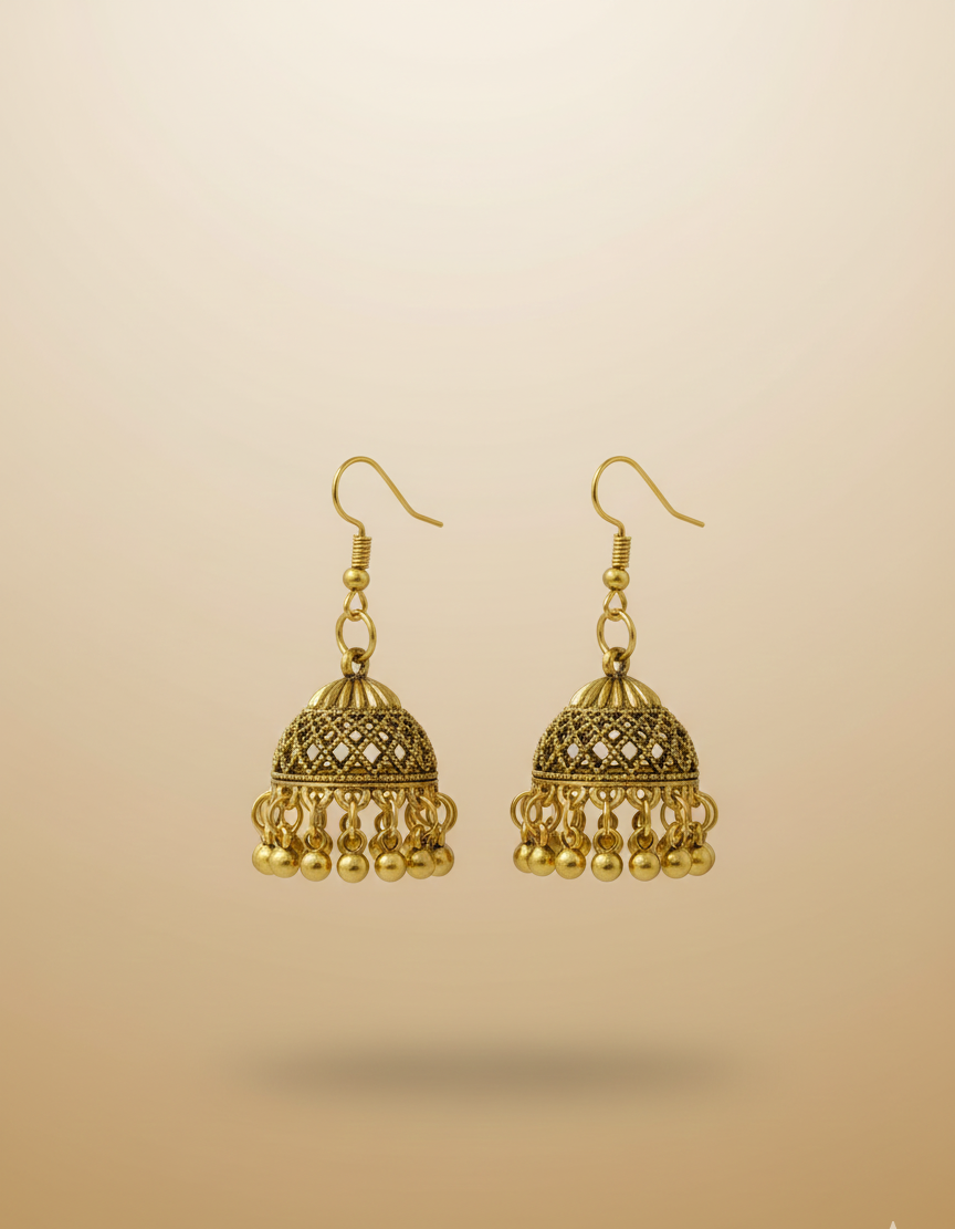 Elegant Premium Air Ring Earrings for Women – Luxury Party & Wedding Jewelry