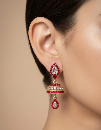 Elegant Premium Air Ring Earrings for Women – Luxury Party & Wedding Jewelry