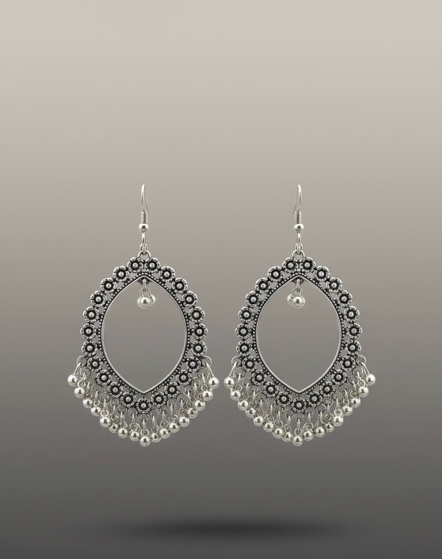 Elegant Premium Air Ring Earrings for Women – Luxury Party & Wedding Jewelry