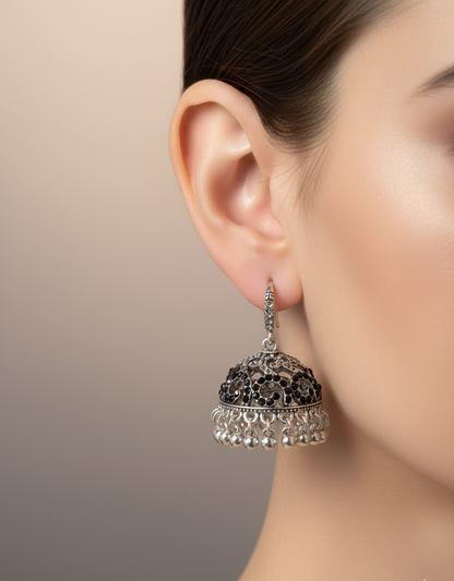 Elegant Premium Air Ring Earrings for Women – Luxury Party & Wedding Jewelry