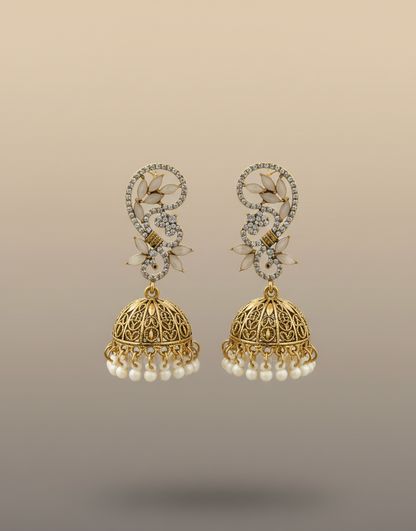 Elegant Premium Air Ring Earrings for Women – Luxury Party & Wedding Jewelry