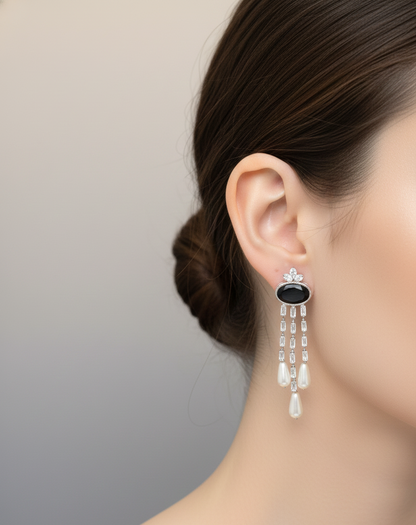 Elegant Premium Air Ring Earrings for Women – Luxury Party & Wedding Jewelry