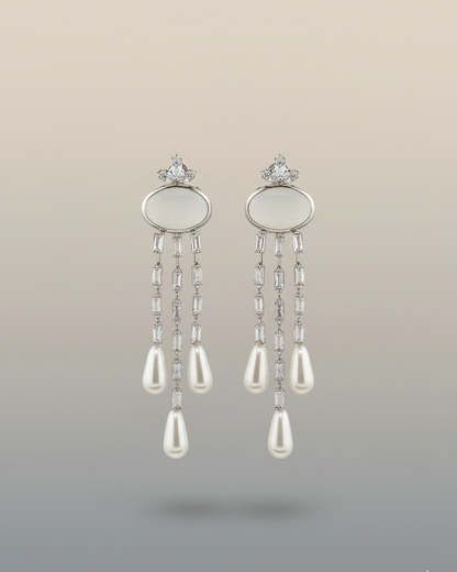 Elegant Premium Air Ring Earrings for Women – Luxury Party & Wedding Jewelry