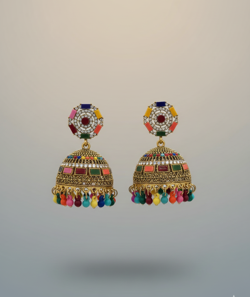 Elegant Premium Air Ring Earrings for Women – Luxury Party & Wedding Jewelry