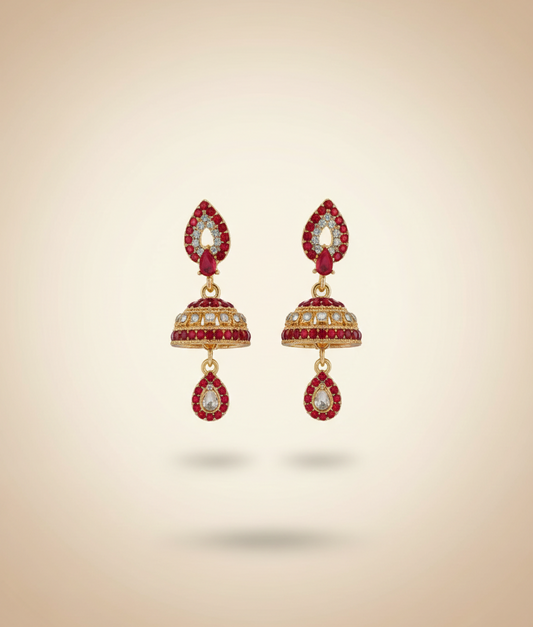 Elegant Premium Air Ring Earrings for Women – Luxury Party & Wedding Jewelry