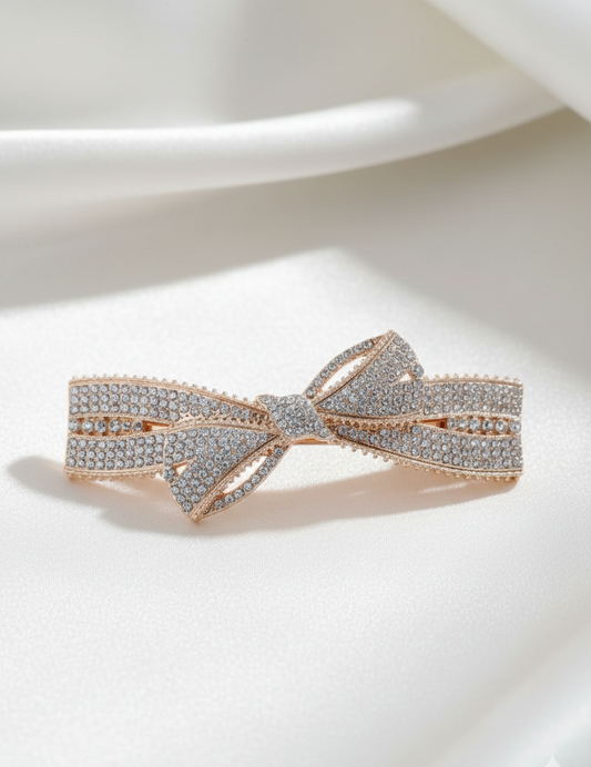 Elegant Crystal Hair Barrette for Women & Girls