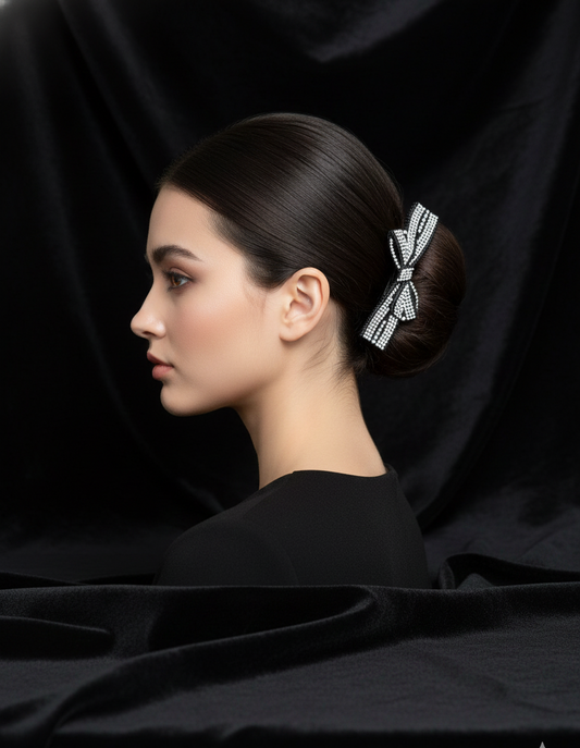 Elegant Crystal Hair Barrette for Women & Girls