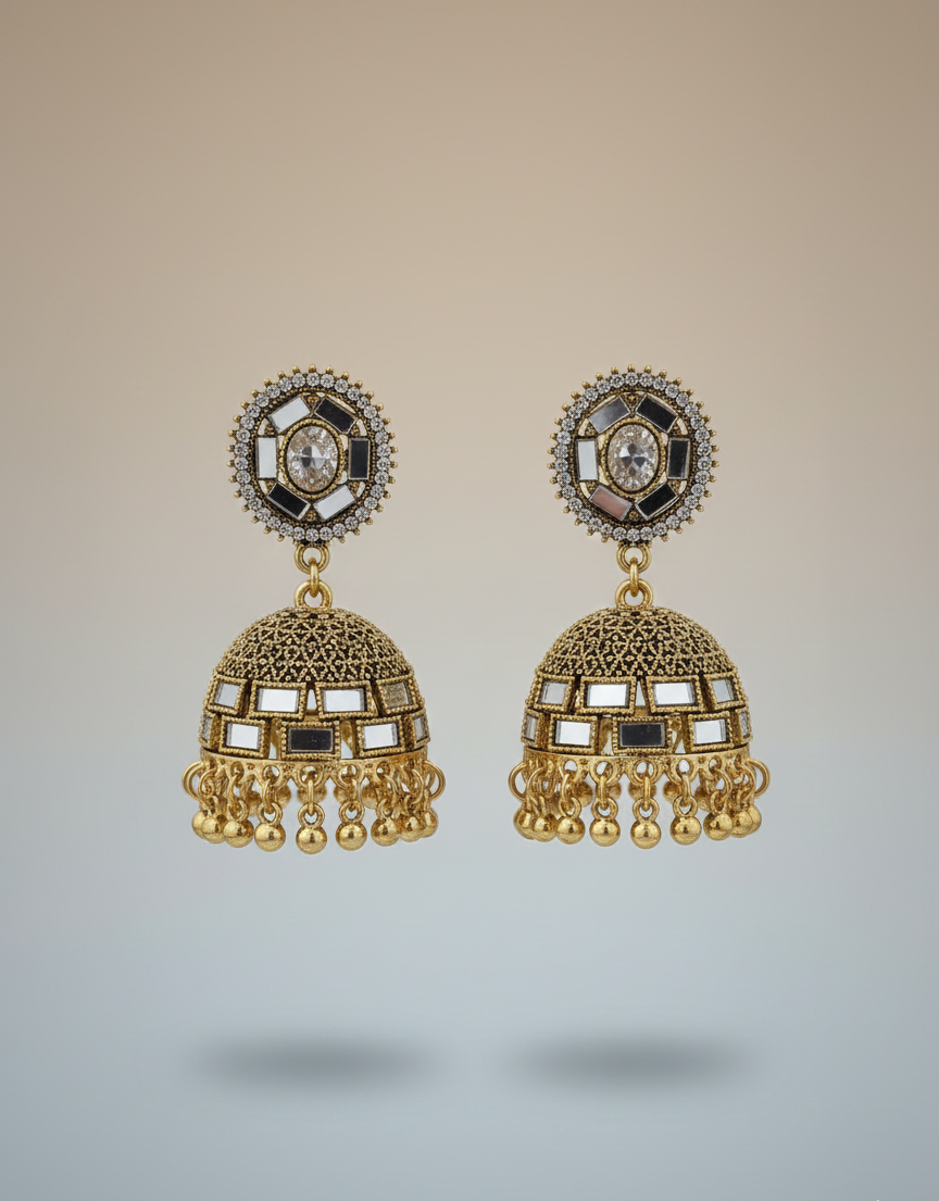 Elegant Premium Air Ring Earrings for Women – Luxury Party & Wedding Jewelry