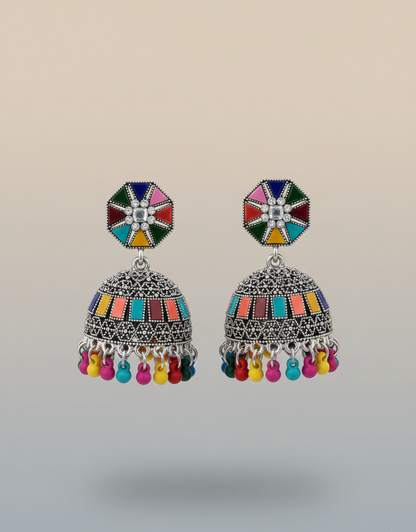 Elegant Premium Air Ring Earrings for Women – Luxury Party & Wedding Jewelry