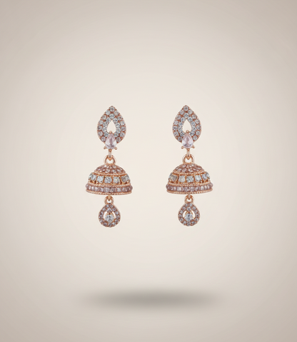 Elegant Premium Air Ring Earrings for Women – Luxury Party & Wedding Jewelry