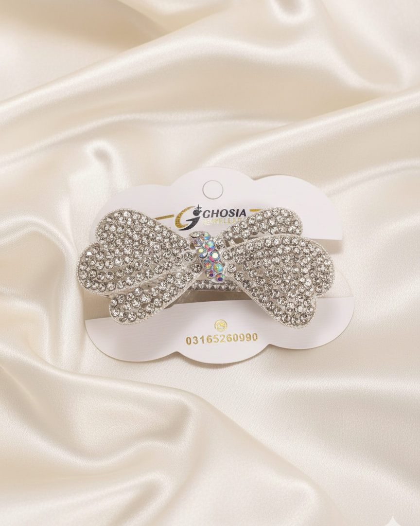 Elegant Crystal Hair Barrette for Women & Girls