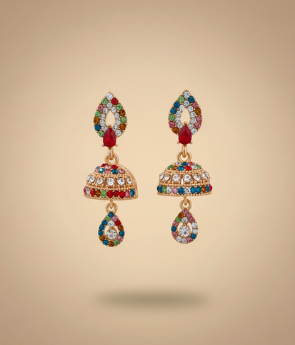 Elegant Premium Air Ring Earrings for Women – Luxury Party & Wedding Jewelry