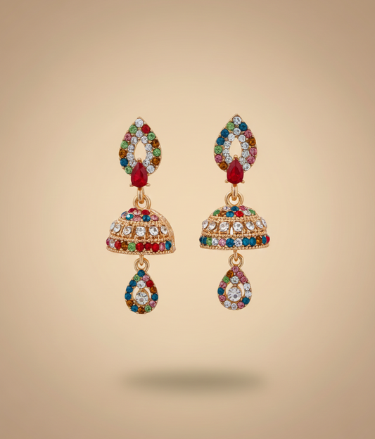 Elegant Premium Air Ring Earrings for Women – Luxury Party & Wedding Jewelry