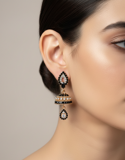 Elegant Premium Air Ring Earrings for Women – Luxury Party & Wedding Jewelry