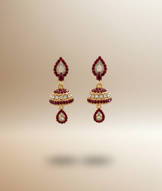 Elegant Premium Air Ring Earrings for Women – Luxury Party & Wedding Jewelry