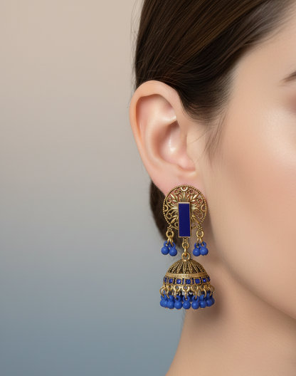 Elegant Premium Air Ring Earrings for Women – Luxury Party & Wedding Jewelry