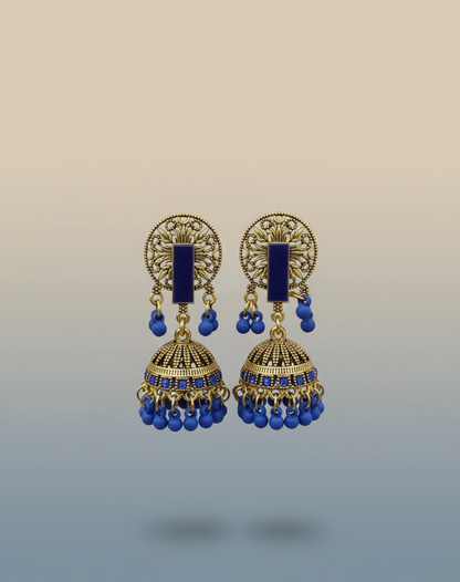 Elegant Premium Air Ring Earrings for Women – Luxury Party & Wedding Jewelry