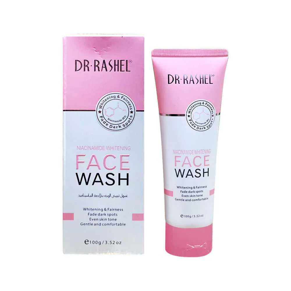 Dr.Rashel Niacinamide Whitening Face Wash 100g – Brightening, Pore Minimizing & Deep Cleansing Cleanser