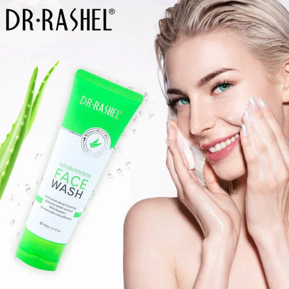 Dr.Rashel Aloe Vera Pore Refine Face Wash 100g – Hydrating, Anti-Acne & Deep Cleansing Cleanser