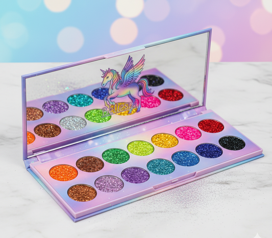 Magical Unicorn Glitter Eyeshadow Palette – Brighten Your Look