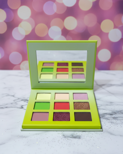 Bright Artistic Eyeshadow Palette – Colorful Feather Design Makeup Kit