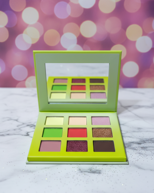 Bright Artistic Eyeshadow Palette – Colorful Feather Design Makeup Kit