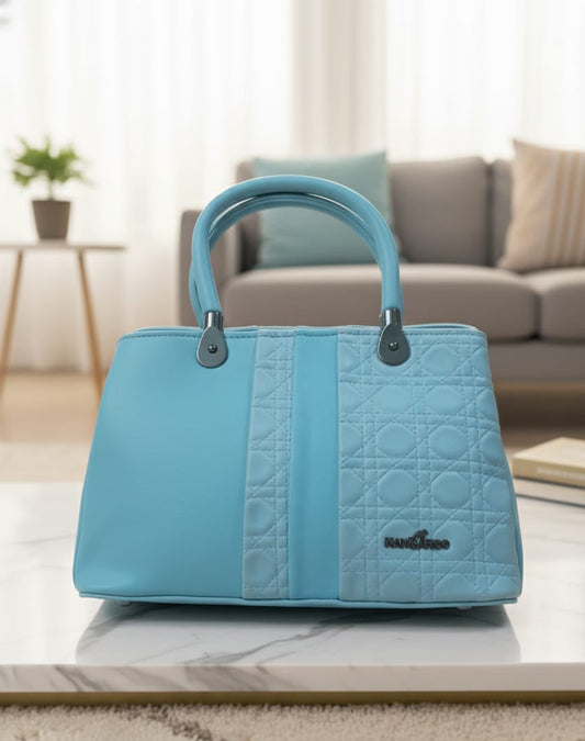 Elegant Black Leather Handbag by Kangaroo